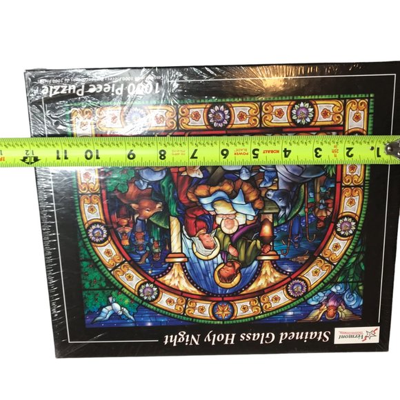 New NWT in Box Stained Glass Holy Night Puzzle 1,000 Piece Puzzle Christmas - Picture 7 of 8